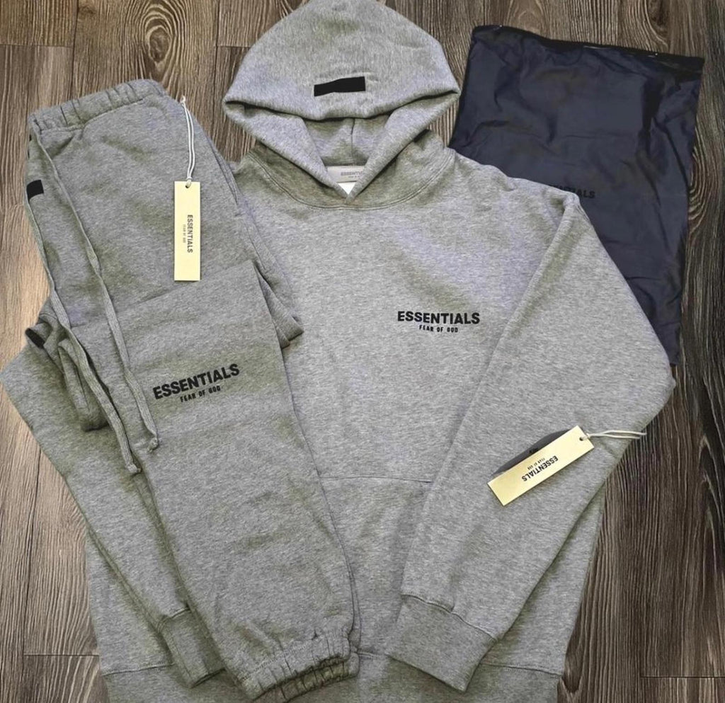 Essentials S22 Fear of God Full Tracksuit Oatmeal Dark Grey